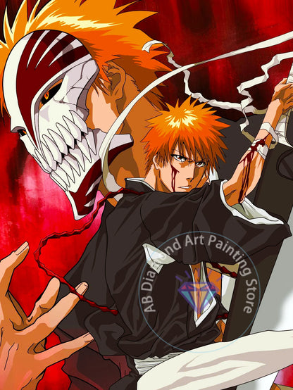 B-Bleach Anime Diamond Painting Kit 5D DIY Diamond Embroidery Handmade Art Children's Exquisite Gift Crafts Home Decoration