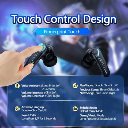 Choice Lenovo GM2 Pro HD Call Dual Mode Gaming Headset Wireless Bluetooth V5.3 Earphone HiFi Low Latency Music Headphones
