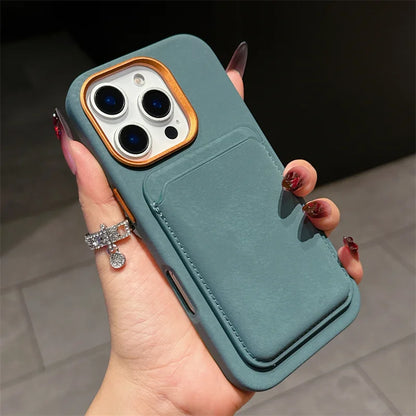Magnetic Detachable PU Leather 2-in-1 Card Holder Shockproof Phone Case for iPhone 13/14/15/16 Pro Max Plus with Magsafe