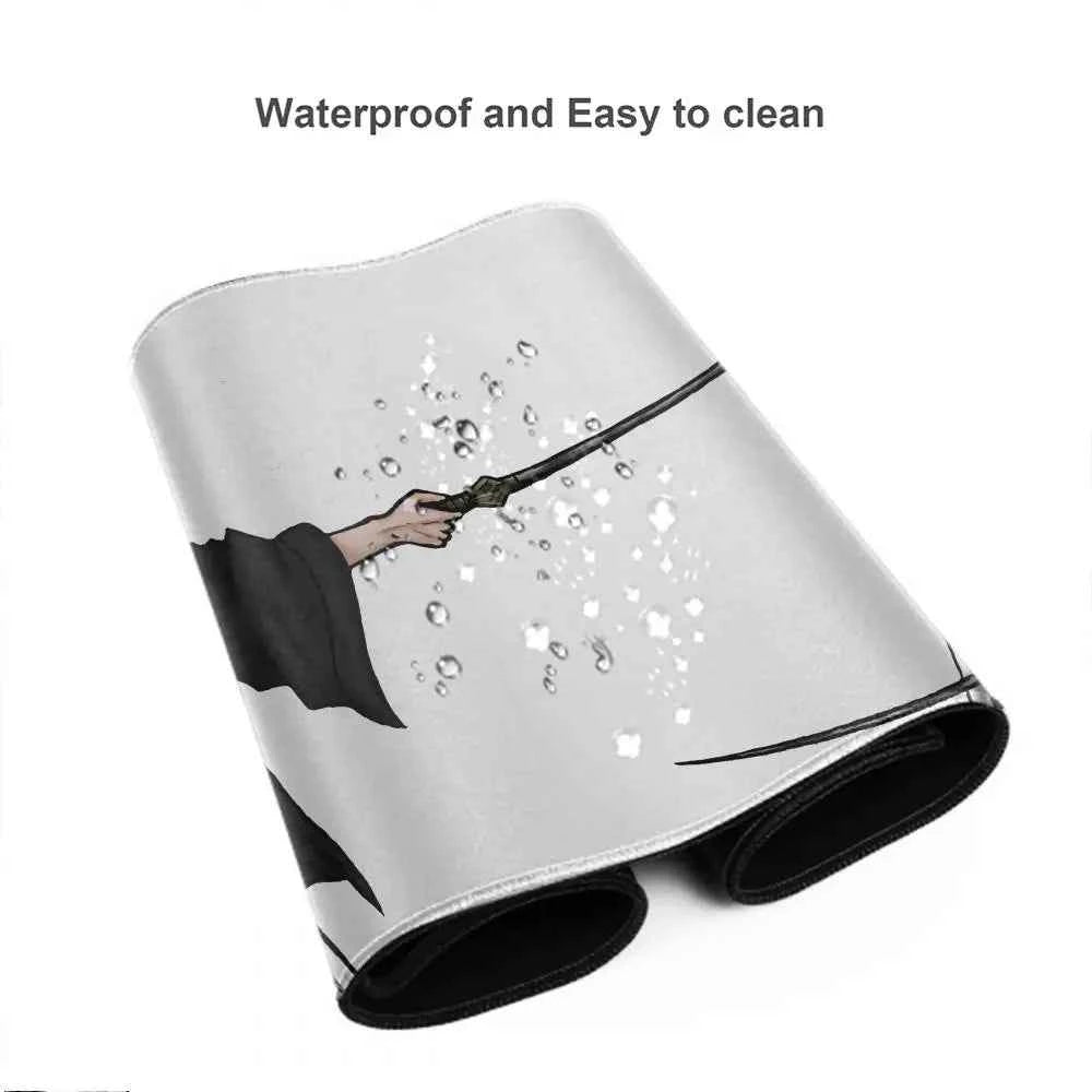 Large Mouse Pad black white Anime BLEACH Mause Mats Gaming Accessories Office Gamer Keyboard Desk Mat Unohana Retsu Mousepad