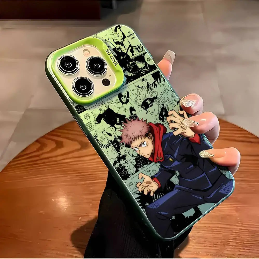 Yuji’s Aura Shield: Multicolor Laser Shockproof Case for iPhone