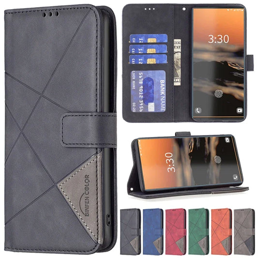 Funda de cuero con tapa magnética Wallte Hijab Edge para Samsung Galaxy S24 Ultra S23 FE Note 20 10 Lite