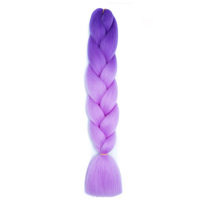 AZQUEEN 24 Inch Jumbo Braids Extensions Synthetic Braiding Hair Afro Ombre Color kanekalon Hair for Children Braid