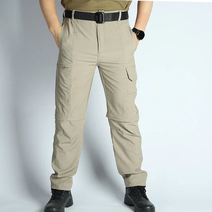 Men’s Hiking Pants: Convertible, Lightweight, Waterproof, Quick Dry, Outdoor, Fishing, Travel, Safari, Camping, Detachable.