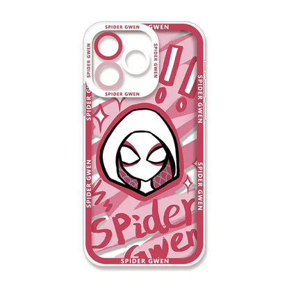 Spider Mannn Phone Case For iPhone 15 14 Pro Max 13 12 Mini 11 Pro XR XS X 8 7 6 6S Plus SE 2020 Clear Soft Silicone Cover