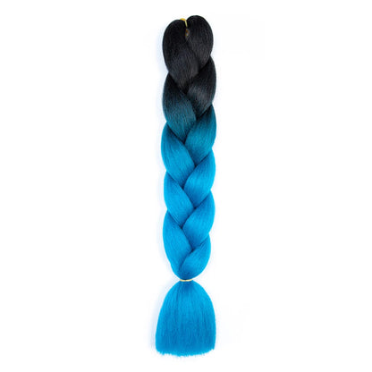 AZQUEEN 24 Inch Jumbo Braids Extensions Synthetic Braiding Hair Afro Ombre Color kanekalon Hair for Children Braid
