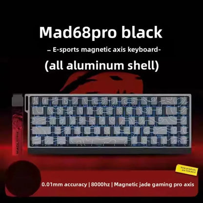 MADLIONS MAD 60/68HE Gaming Magnetic Switch Keyboard 61/68 Key Web Drive 8K Wired Custom Return RT Adjustable Keystroke Hot Swap