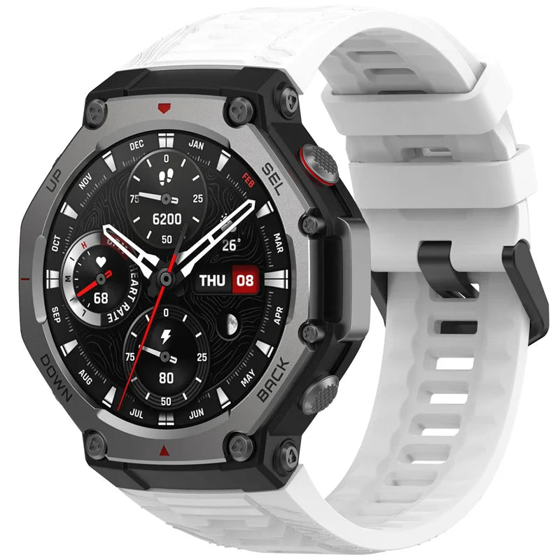 Silicone Strap For Amazfit T-rex 3 Smart Watch WristBand Sport Band For Huami Amazfit T-rex 3 Bracelet Accessories Correa