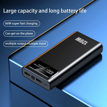 50000mAh High Capacity Power Bank Fast Charging Powerbank Portable Battery Charger For iPhone Samsung Huawei NEW