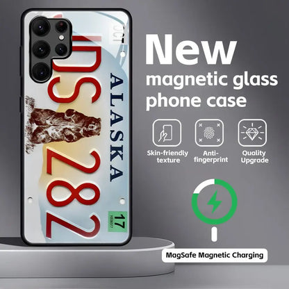 License Plate Magnetic Case for Samsung Galaxy