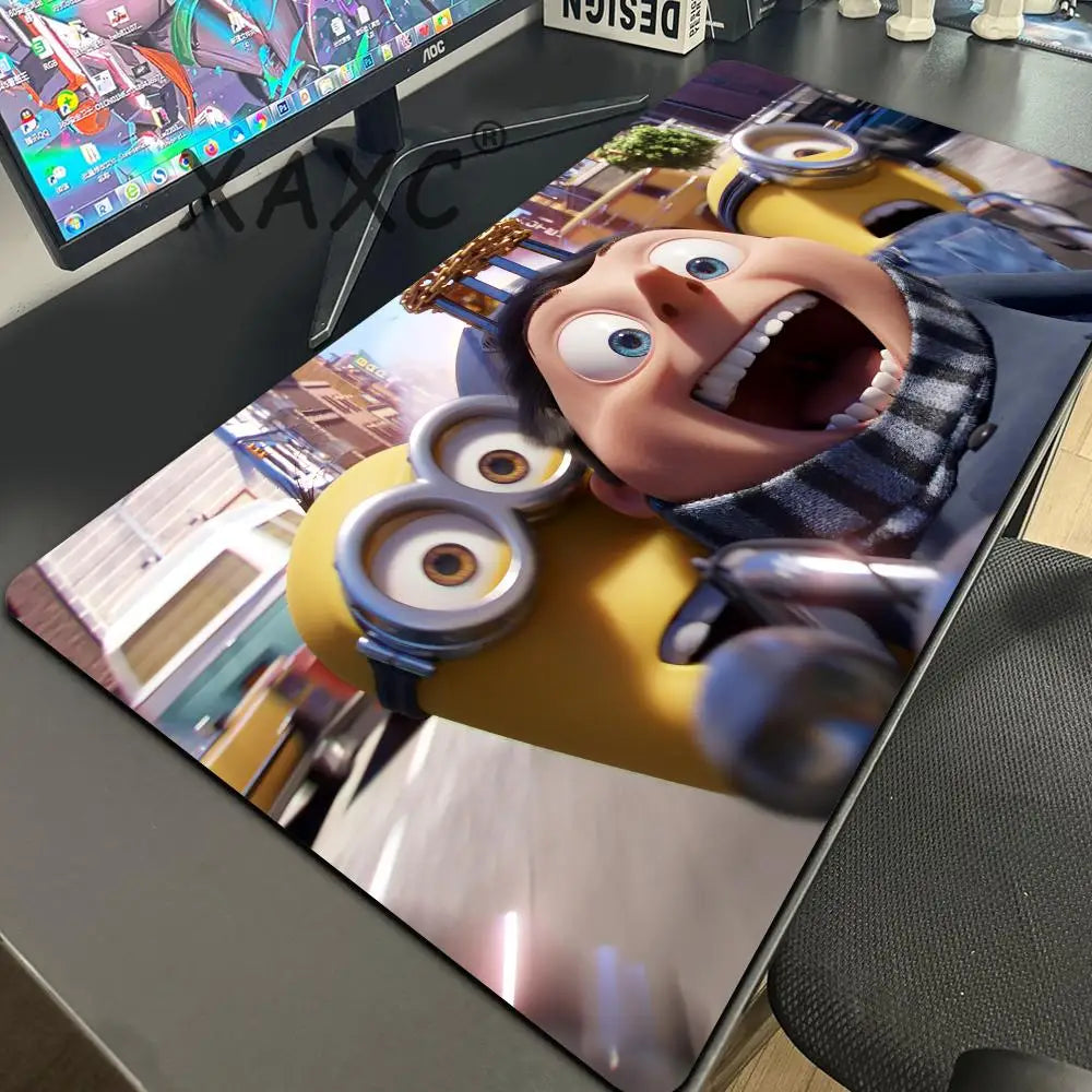 Cartoon Anime M-Minions Mouse Pad Mouse Gamer Gaming Pad Office Accessories for Desk Mat Mousepad Mats Keyboard Mause Carpet Com