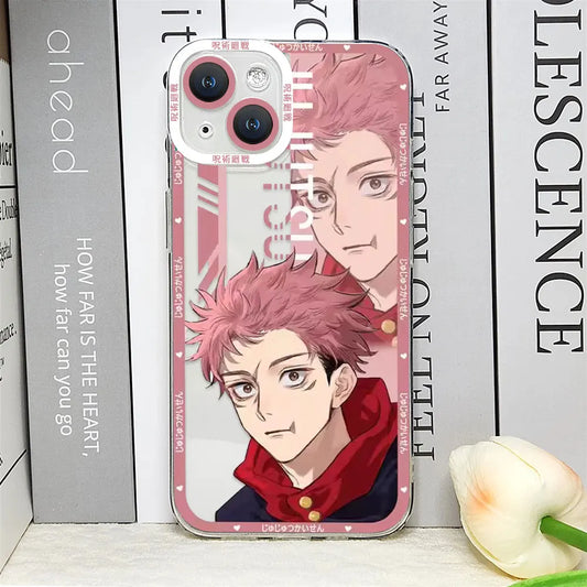 Japan Anime Jujutsu Kaisen Gojo Satoru Phone Case for IPhone 16 15 14 13 12 Mini 11 Pro Max X XS SE2 7 8 Plus Transparent Covers