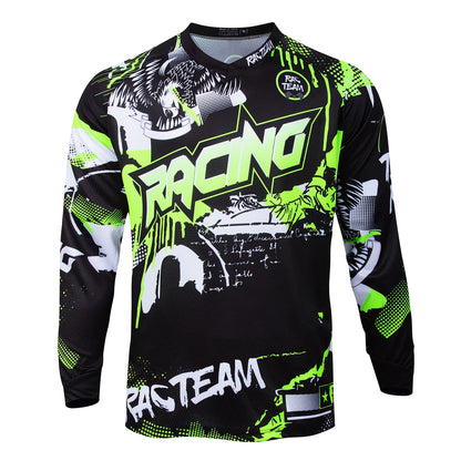 Pro Long Sleeve Motocross Shirt Mountain Bike Downhill Jersey Cross Country Bike Racing Shirt Quick Dry Mountain Bike T-Shirt