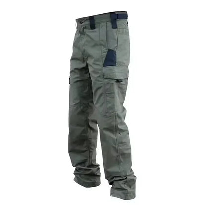 Wear Resistant Work Pant Man Multi-pocket Straight Cargo Trousers Outdoor Jogging Tactical Pants Spring Autumn Casual Trousers