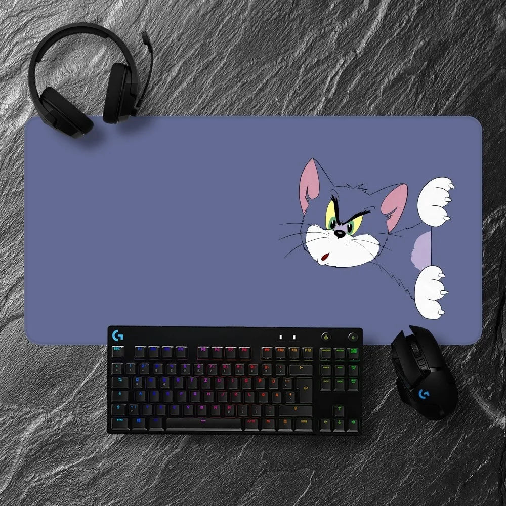 Cartoon Toms and J-Jerry Mousepad Non-slip Lockedge Office Student Gaming Thickened Large Writing Pad Cushion