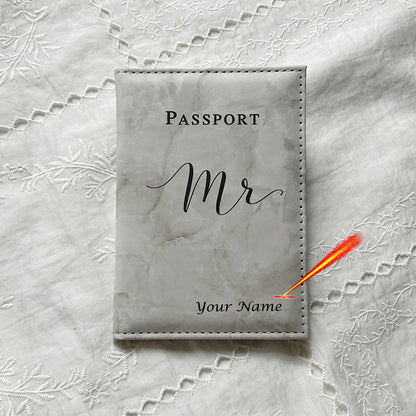 Personalised Mr and Mrs Passport Covers with Customized Name Passport Holder customized passport cover for couples