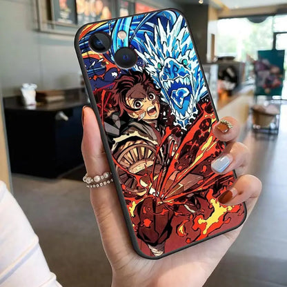 TanjiRo Nezuko Phone Case For Apple 16 iphone 15 14 13 12 11 Pro XS Max Mini X SE 8 7 Plus Case Capa Shell Cover