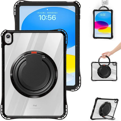 Handheld Case for iPad 10th Generation 10.9 Kids Cover iPad 2022 A2696 A2757/A2777 Swivel Stand Shockproof Protective Funda Capa
