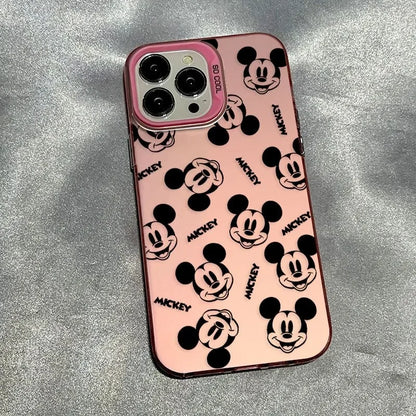 Mickeyy Mousee Cute Smile Phone Case For iPhone 15 14 13 12 11 Pro Max 7 8 Plus XR XS MAX MINI Happy Y2K Kawaii Back Cover