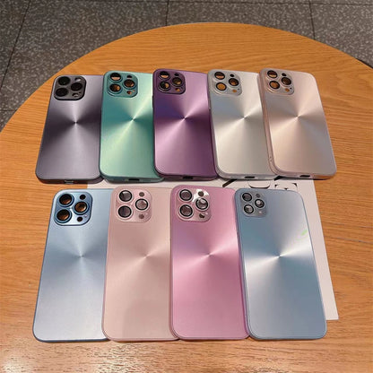 Fashion Bling Laser Aurora Pattern Colorful Phone Case For iPhone 16 14 13 12 11 15 Pro Max Plus Shockproof Bumper Cases Cover