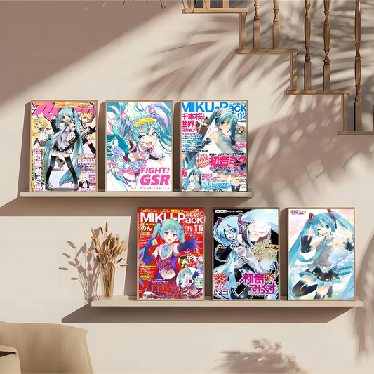 H-HATSUNE M-MIKU Poster Self-adhesive Art Poster Whitepaper Prints Posters Artwork Home Decor