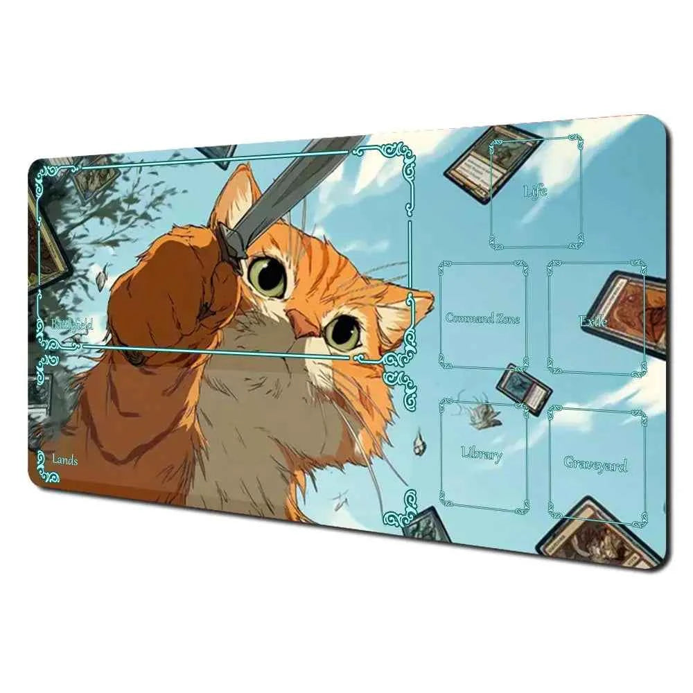 Cut cat Mouse Pad The Magic Gathering Playmat Mousepad for MTG TCG Office Desk Mat for Work Game Mini PC Laptop Cute Rug Carpet
