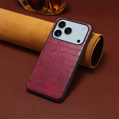 For iPhone 17 Air 17Pro Max Luxury PU Leather Phone Back Case Cover for iPhone 17 17Air 17 Pro Max Shockproof Bumper Coque