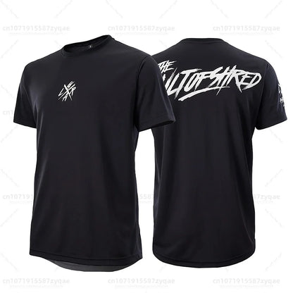 Loose Rider-Cycling Sweatshirt for Men, Short Sleeve, Enduro Motocross, BMX, Sweat-Wicking, Wet, New