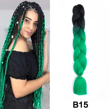 Jumbo Braiding Hair Synthetic Crochet Braids Hair Knotless Braids For Box Braids Senegales Tribal Braids Yaki Hair Extensions