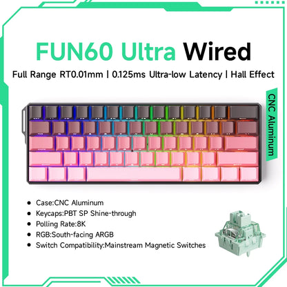 AKKO MonsGeek FUN60 magnetic switch keyboard, ARGB