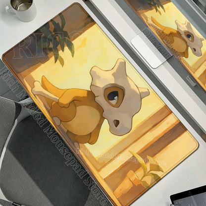 Kawaii Cubone Large Mouse Pad Gamer XXL Pc Keyboard Mouse Mat Tapis Souris Gaming HD P-Pokemons Rubber Mousepad Desk Accessories