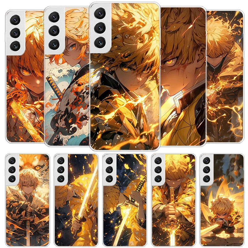 Anime Demonnn😈Slayer Cover Phone Case For Samsung Galaxy S22 S23 S24 Ultra Plus Cases