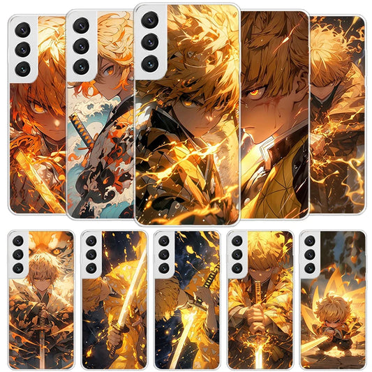 Anime Demonnn😈Slayer Cover Phone Case For Samsung Galaxy S22 S23 S24 Ultra Plus Cases
