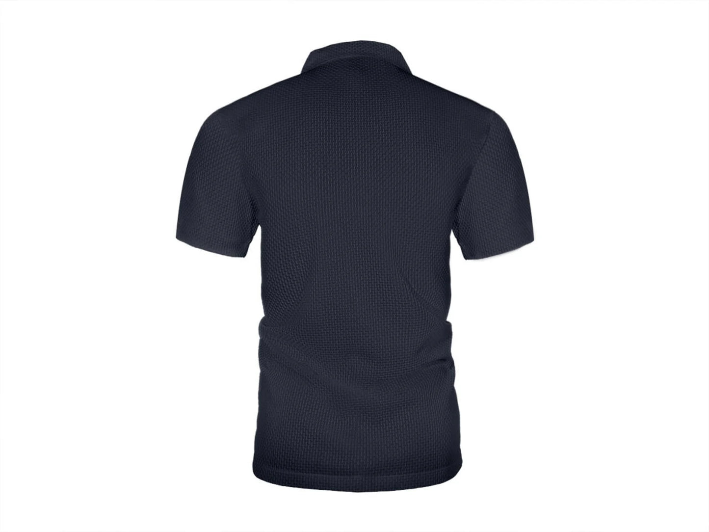 Cool Breeze Men’s Summer Ice Silk Lapel Pocket Polo Shirt