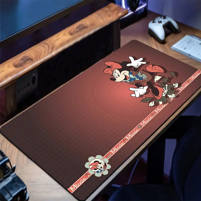 Mouse Pad Mickey and Minnie Large XXL Gamer Keyboard Desk Mouse Mat Carpet Laptop Rubber Tapis Souris Gaming Notbook PC Mousepad