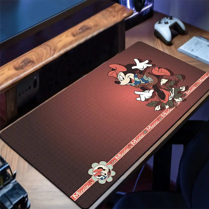 Mouse Pad Mickey and Minnie Large XXL Gamer Keyboard Desk Mouse Mat Carpet Laptop Rubber Tapis Souris Gaming Notbook PC Mousepad