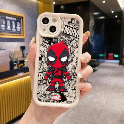 Cartoon Marvel Groot Spiderman Phone Case for Apple iPhone 16 13 15 Pro Max 14 13 Pro 11 12 14Plus 15Plus Soft TPU