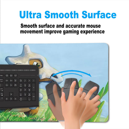 Kawaii Cubone Large Mouse Pad Gamer XXL Pc Keyboard Mouse Mat Tapis Souris Gaming HD P-Pokemons Rubber Mousepad Desk Accessories