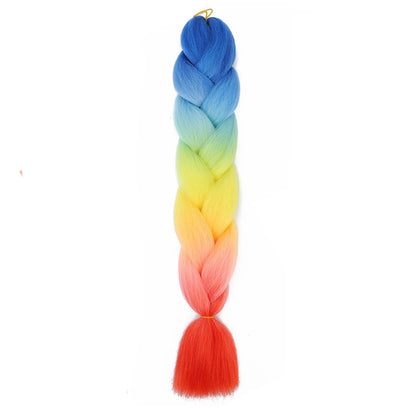 AZQUEEN 24 Inch Jumbo Braids Extensions Synthetic Braiding Hair Afro Ombre Color kanekalon Hair for Children Braid