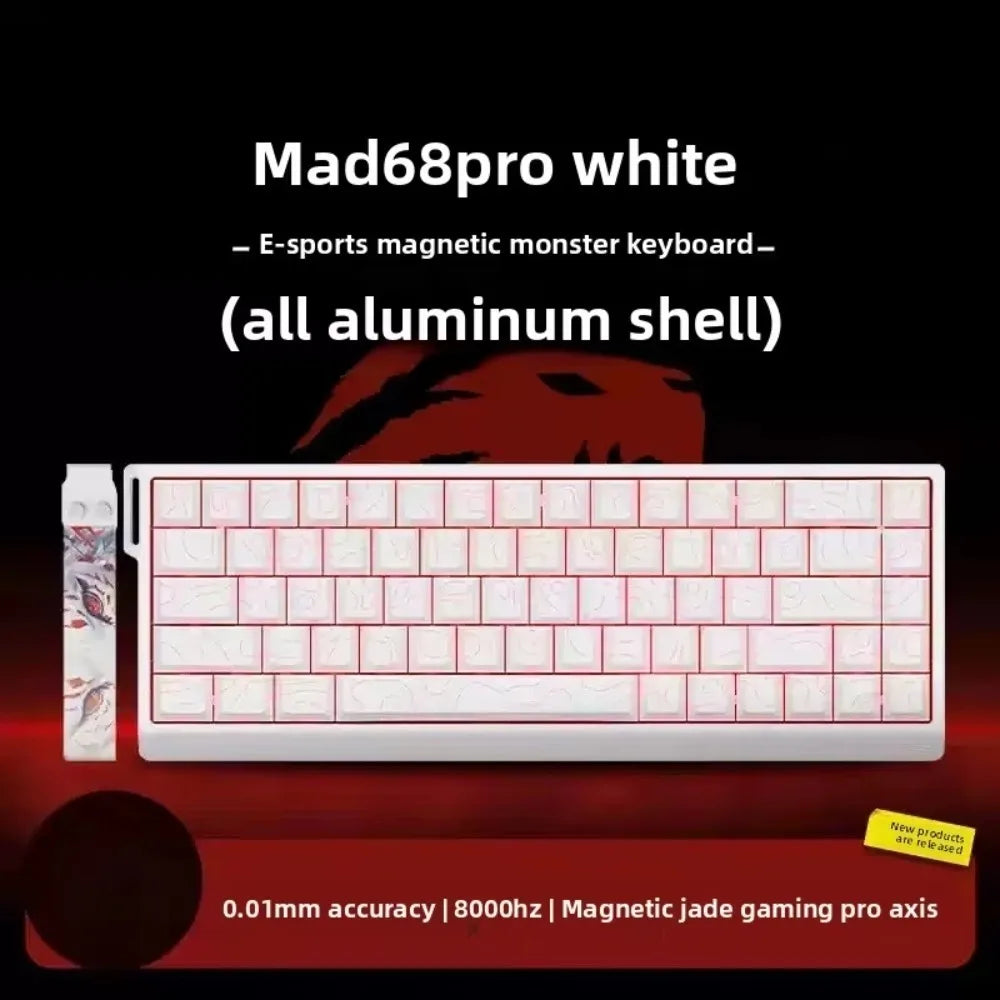 MADLIONS MAD 60/68HE Gaming Magnetic Switch Keyboard 61/68 Key Web Drive 8K Wired Custom Return RT Adjustable Keystroke Hot Swap