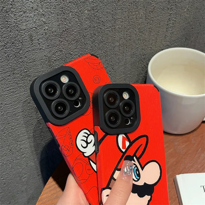 Super Marioo Phone Cases For iPhone 14 15 pro max 11 12 13pro 14plus Camera Protection Soft Back Cover Funda