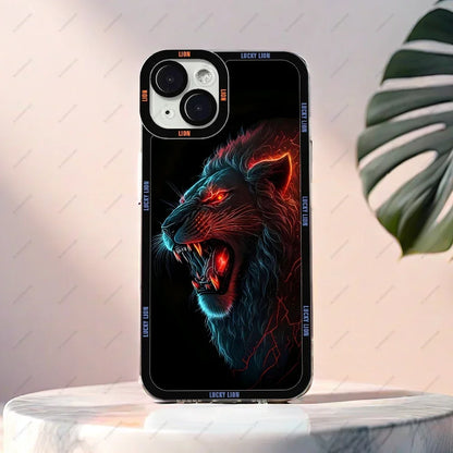 Lion Pattern Phone Case For iPhone 16 15 14 13 12 11 Plus Pro Max Mini XS X XR Soft Silicone Cover