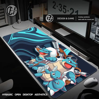 Anime Pokemon Mouse Pad Gengar Greninja Mewtwo Charizard Eevee XXL Mousepad Computer Keyboard Pad Manga Accessories Desk Mat
