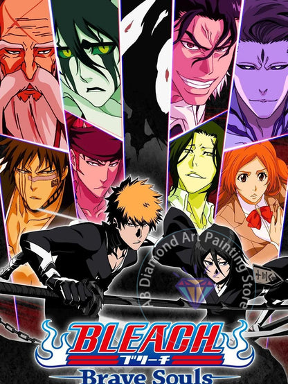 B-Bleach Anime Diamond Painting Kit 5D DIY Diamond Embroidery Handmade Art Children's Exquisite Gift Crafts Home Decoration