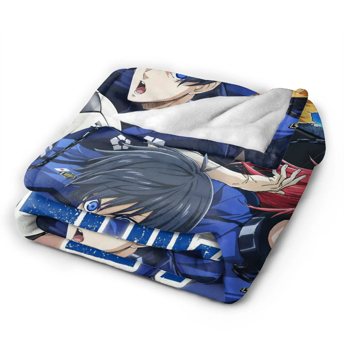 Anime Blue Locks Blanket Fleece  Winter Portable Soft Throw Blanket for Bedding Car Plush Thin Quilt