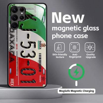 License Plate Magnetic Case for Samsung Galaxy