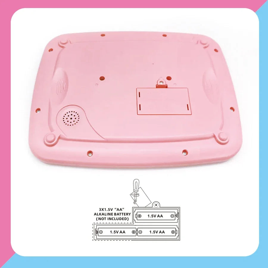 English Alphabet Study Machine for Toddler with Math Letter Music Children's Educational Books Computer Toys for Baby Boys Girls