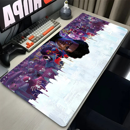 Spider-Man Mouse Pad Laptop HD Anime XXL Keyboard Pad Gamer Cabinet Mousepad PC Gaming Accessories Desk Mat Rubber Carpet