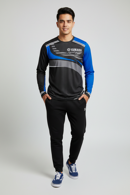 2026 Yamaha Design New Racing Cycling Suit - Men’s Off-Road Motorcycle Sports Fast Drying Long Sleeved Loose Jersey
