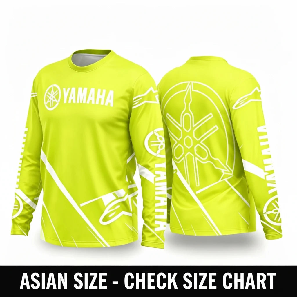 Yamaha Summer Breathable Quick-Dry Motorcycle Riding Suit - Long Sleeve Off-Road Racing Gear for Men and Women